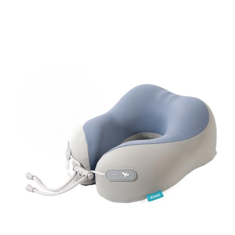 Pernă de călătorie pentru gât Pernă cu spumă de memorie pentru avion mașină birou Suport pentru gât cervical cu husă lavabilă