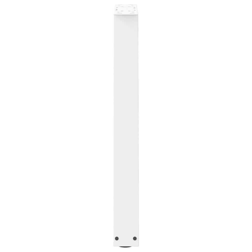 Vidaxl Coffee Table Legs, 2 Pcs, White, 50X(72-73) Cm, Steel