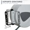 Automatic Compressed Air Hose Reel, 20m, 1/4" BSP Connector, 180 Degree Rotating Wall Mount, Gray