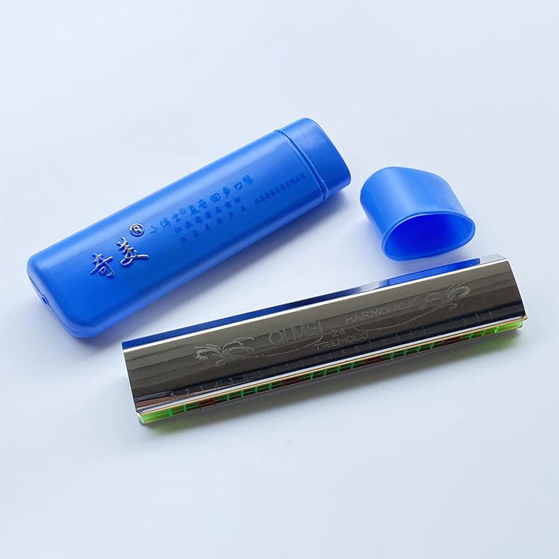 Chime Little Doctor 24-Hole C Key Harmonica for Beginners, Students & Adults with Double Reed Design