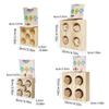 Wood Feeding Station for Active Birds Multifunctional Parrots Feeding Playing Toy for Cage and Aviary Use