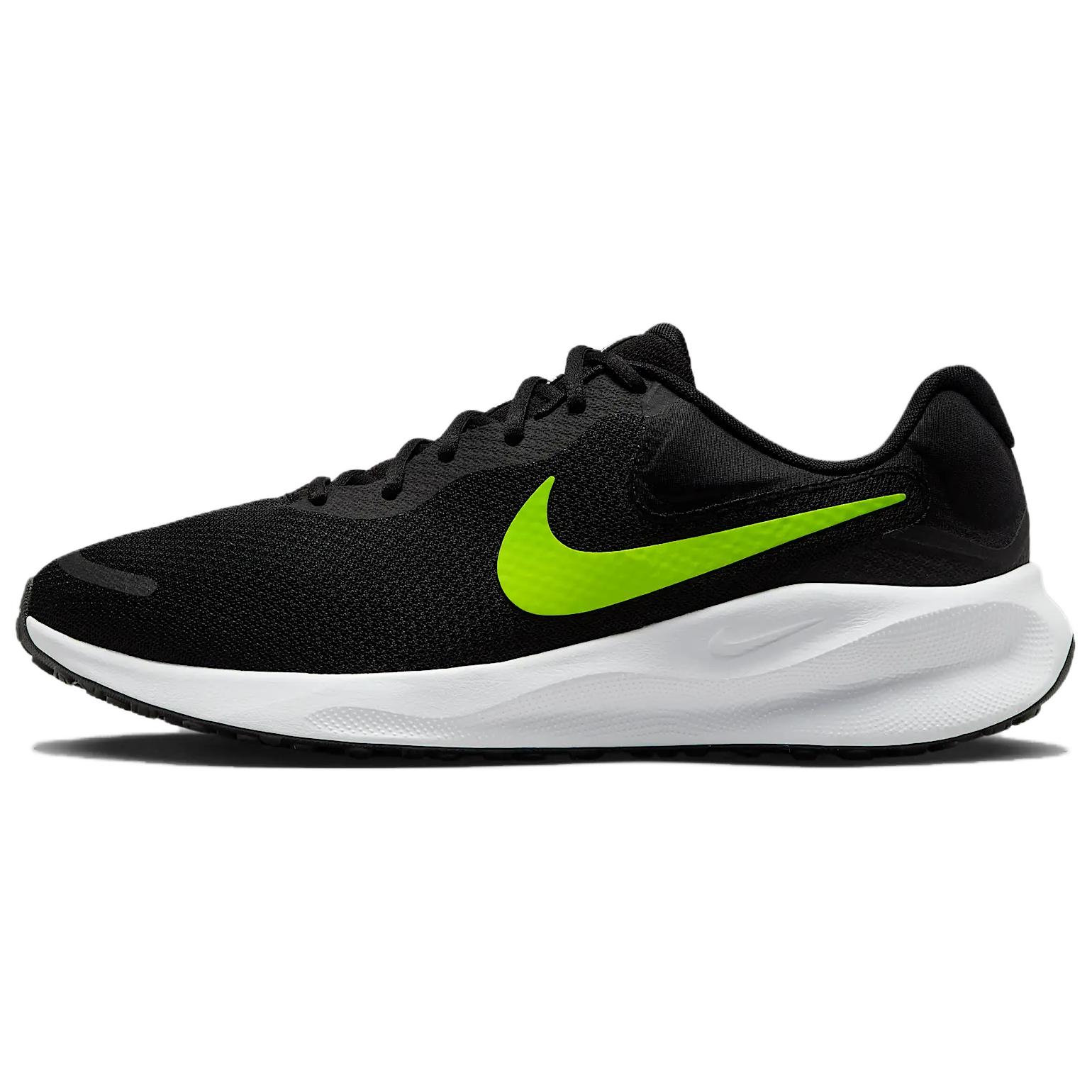 Nike Кроссовки мужские Revolution 7 Black Volt Белые FB2207-010 44