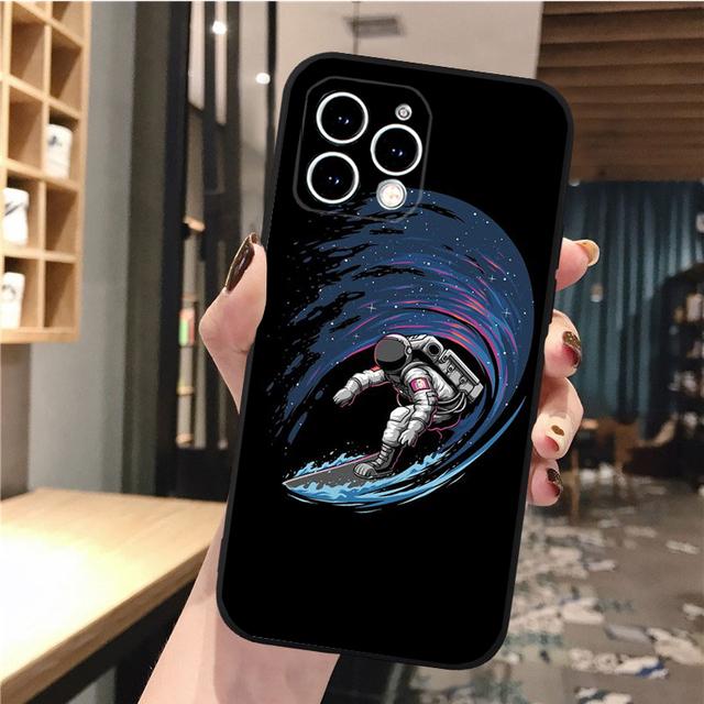 

Чехол для телефона Iphone 14 Pro Max 13 12 11 Pro Max Xs Xr X 12mini 7 8 Plus Se Moon Astronaut Case Funda iphone 13
