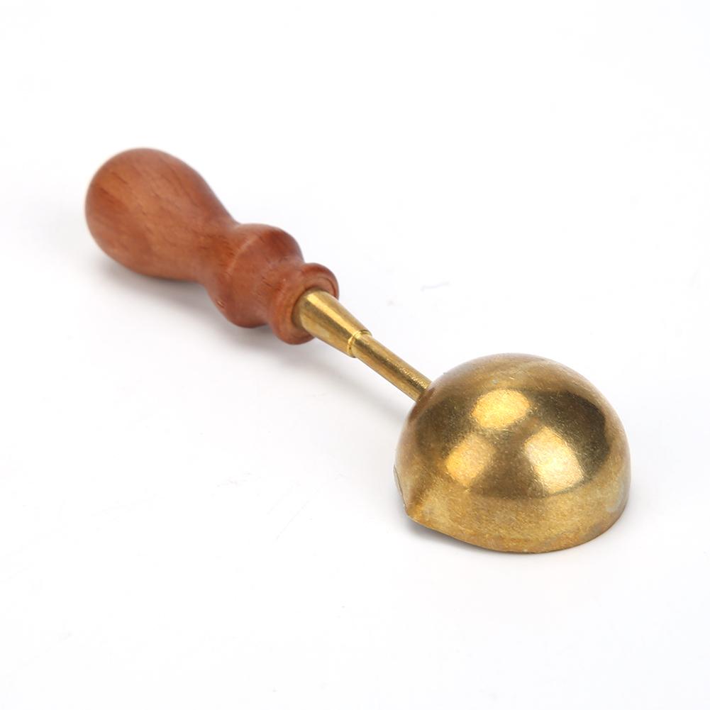 Vintage Brass Sealing Spoon Wax Sealing Decorative DIY Melting Spoon 9x2.8cm Portable For Candle Stamp Wax Stamp Craft for Gifts
