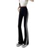 Sharkskin Women's Micro-Flare Pants: High-Waisted, Slimming, Tummy-Control, Butt-Lifting Yoga Base Layer, Ideal for Spring/Autumn.