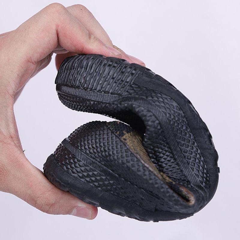 2025 Barrenschuhe Einpedal-Arbeitsschutzschuhe Befreiungsschuhe Rutschfest und Verschleißfest Einzelschuhe High-Top Camouflage