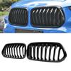 BMW X2 F39 Front Grille Single-Bar Bright Black (2019-2023) Cross-Border Edition