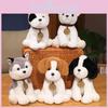 Husky Simulation Cartoon Schnauzer Chihuahua Dog Plush Toy Children Gift Doll