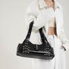 New Retro Rivet Tote Bag Fashionable and Personalized Shoulder Underarm Bag For Women Trend Large Capacity Purse and Handbags AVE
