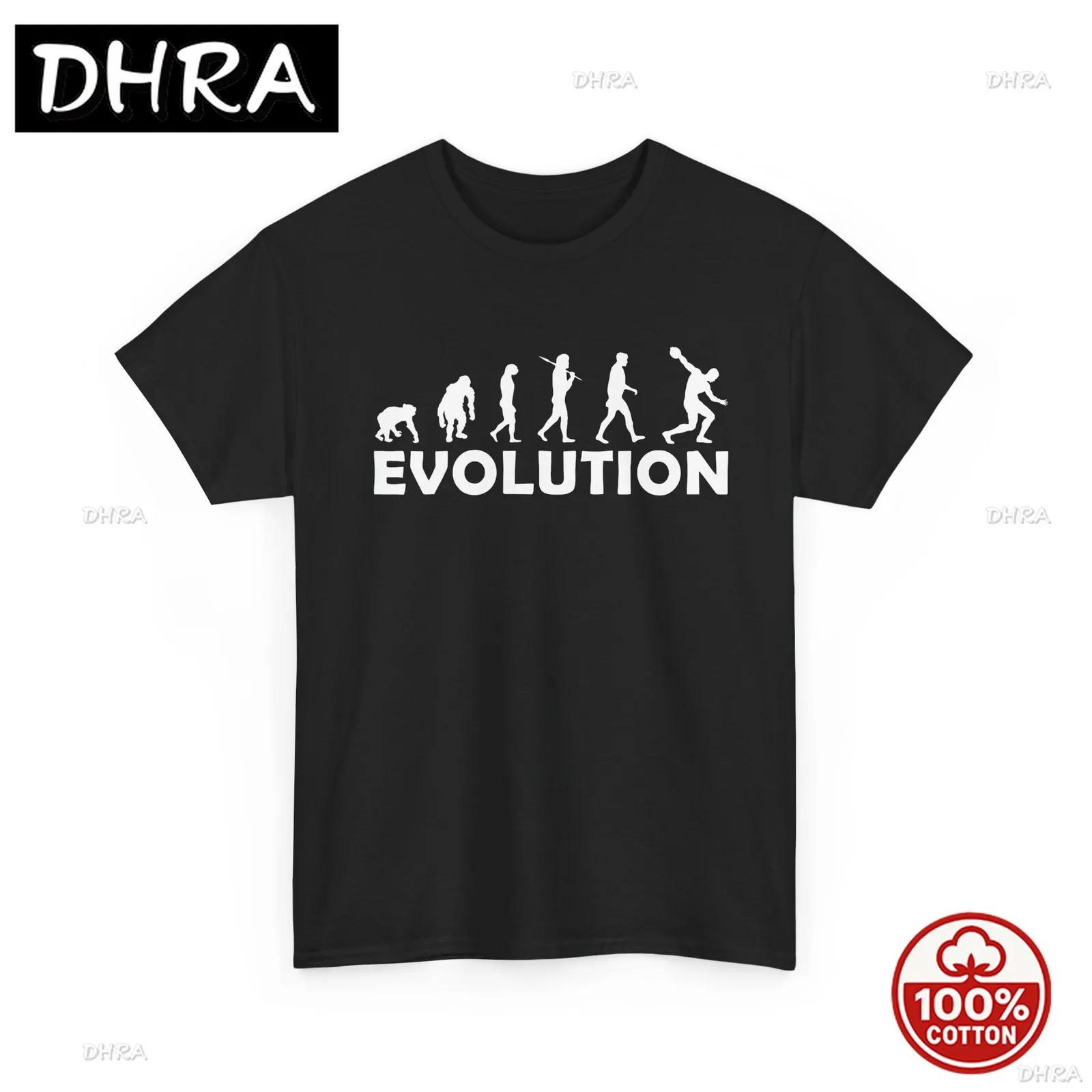 

Evolution of Unisex Sports Shirt Unisex Heavy Cotton Tshirt in Retro Aesthetic for Summer Cotton Printed Tee Cool Chill Trendy 4XL