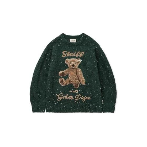 [Steiff] Powder Nep Jacquard Pullover PWNT255034