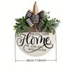 Wooden creative courtyard door ornaments, autumn garden landscape decorations, hanging decorations, outdoor garden arrangement d