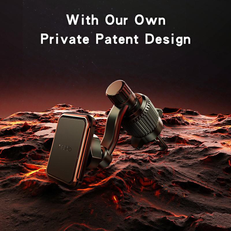 YESIDO C244 Car Air Vent Phone Mount Rotation Magnetic Absorption Cellphone Holder Bracket