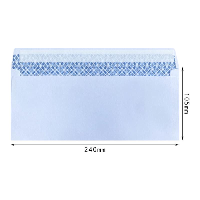Western-Style No. 10 Envelope with Double-Gummed Anti-Peek Pattern and Business Gift Release Adhesive