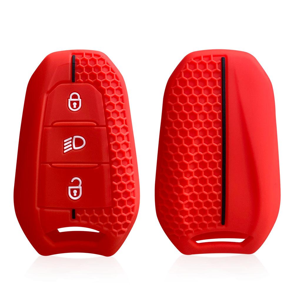silicone car accessories key chain cover case for citroen C4 c3 C5 C6 DS3 DS5 DS6 for peugeot 508 2008 3008 308 e-208 2021 2022