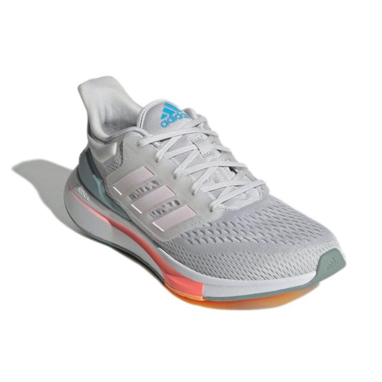 Adidas Womens EQ21 Run 'Dash Grey Almost Pink' (women's sizes) Dash Grey / Almost Pink / Acid Red Running Shoes GZ0588