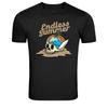 Endless Summer Surf Skull Beach Retro Surfing Graphic T-Shirt