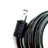 Mountainous Bicycle Anti-theft Steel Cable Ring Shaped Steel Wire Lock Thickened Key Lock Shear Resistant Ring Lock Outdoor Tool