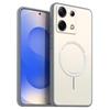 Frosted Semi Clear Magnetic Phone Case for Xiaomi Redmi Note 13 5G 4G Soft TPU Cover