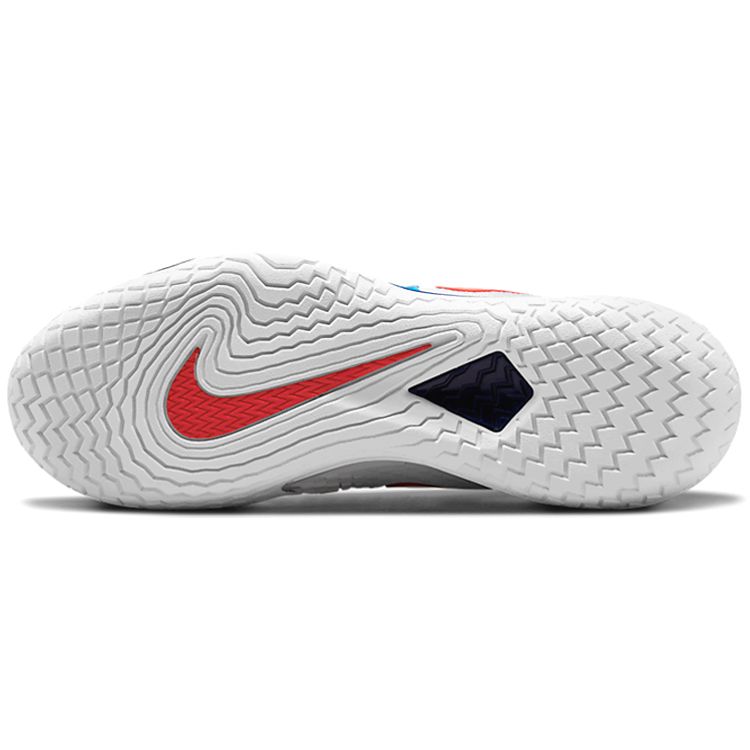 NikeCourt Zoom Vapor Cage 4 Rafa White Binary Blue Red Men Sneakers Chile-Red DD1579-113
