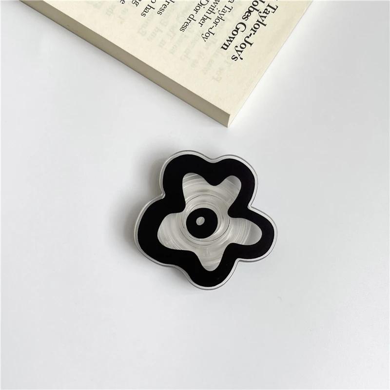 

Складной держатель для телефона с цветочным принтом и глянцевым покрытием для iPhone 15, 14, 13 Pro Max, Samsung Grip, подставка-кольцо для пальца