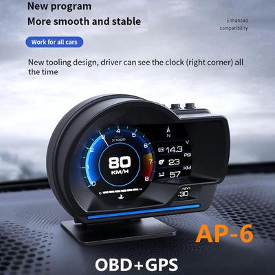 OBD+GPS Smart Gauge High Definition Rychloměr Auto Diagnostický nástroj OBD Chyba, Head up Display