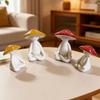 Garden Decors Statue Meditations Mushroom Figurines Housewarming Gift for Patio HX6C