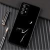 Funny Cute Cat Line Art Phone Case For Samsung Galaxy A57 A56 A37 A55 A36 A26 A54 A52 A35 A34 A25 A17 A16 A15 A07 A06 Soft Cover