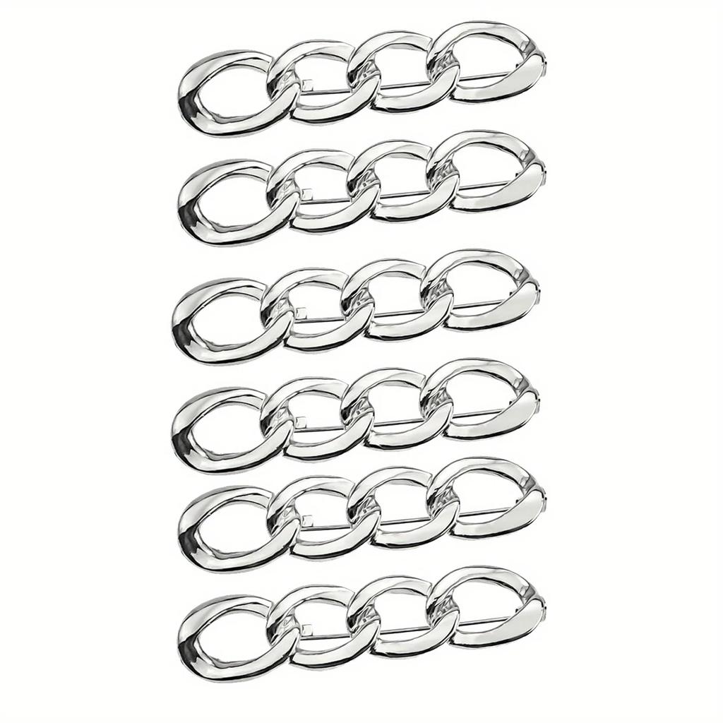 Elegante Kette Brosche Revers Anstecknadel Damen Hosen Taille Straffung Knopf Kleiderclip für Weite Hosen Röcke Ärmel Pullover