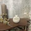 Round Ceramic White Box In Retro Style - Decorative