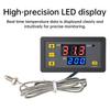 W3230 Digitální regulátor teploty typu K LED displej Termostat s přístrojem pro řízení ohřevu/chlazení DC 5V 12V 24V/AC110-220V
