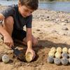 Dinosaur Egg Dig Kit Excavation Toy with Random Skeleton Models Includes Dig Tools & Guide Educational STEM Activity for Kids