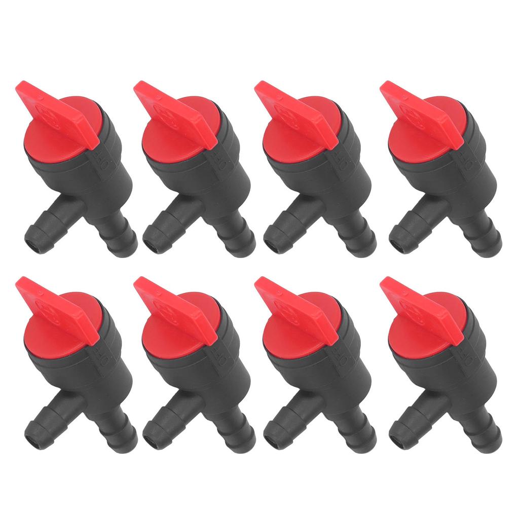 8Pcs 1/4in Kraftstoff Cut Off Ventil 90 Grad Abschaltung Ventil Gerade Gas Ventil für Stens für Oregon für
