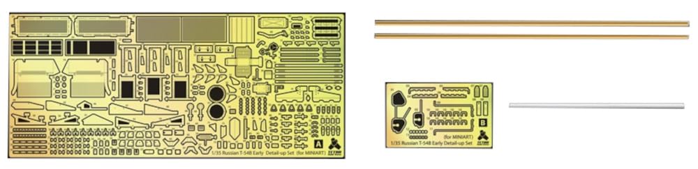 Tetra Model ME Series Russian Medium Tank Early Production Type Plastic Model Parts ME3551 1/35 T-54B (MIN)