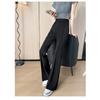 Pantaloni alla moda a vita alta dritti a gamba leggera per donna