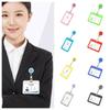 Plastic Retractable Card Cover Multicolor Business Credit Card Holders Bus Card Cover Case  Male