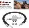 Mini Excavator Cushion Valve Kit Complete for Swivel Motor Assembled Fits Any Mini Excavator or Machine with 1/4" Hydraulic Hose