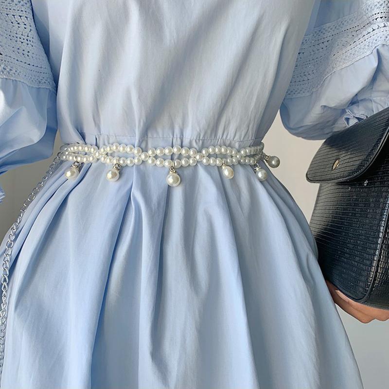 

Летняя одежда Аксессуары Кисточка Искусственный жемчуг Пояс Для женщин Винтажный узор Танец живота Поясная цепочка Аксессуары для платья