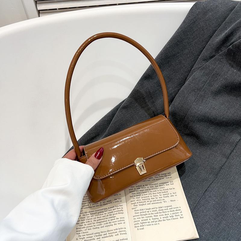 

Niche premium texture portable shoulder bag summer new fashion retro underarm bag women s bag коричневый