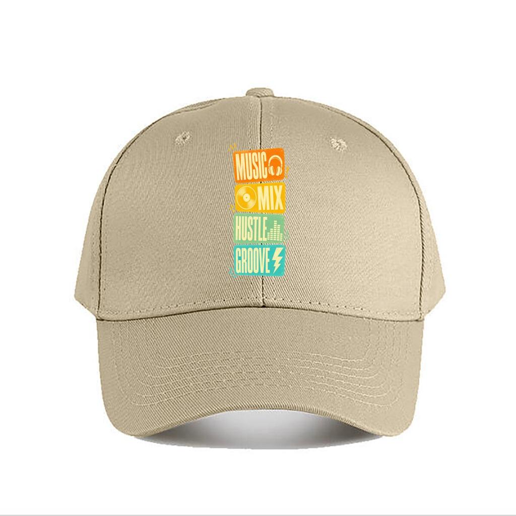 Retro Music Life Rhythm Quote Design Baseball Cap Fashion Outdoor Sports Sunhat Unisex Snapback Cap Womens
