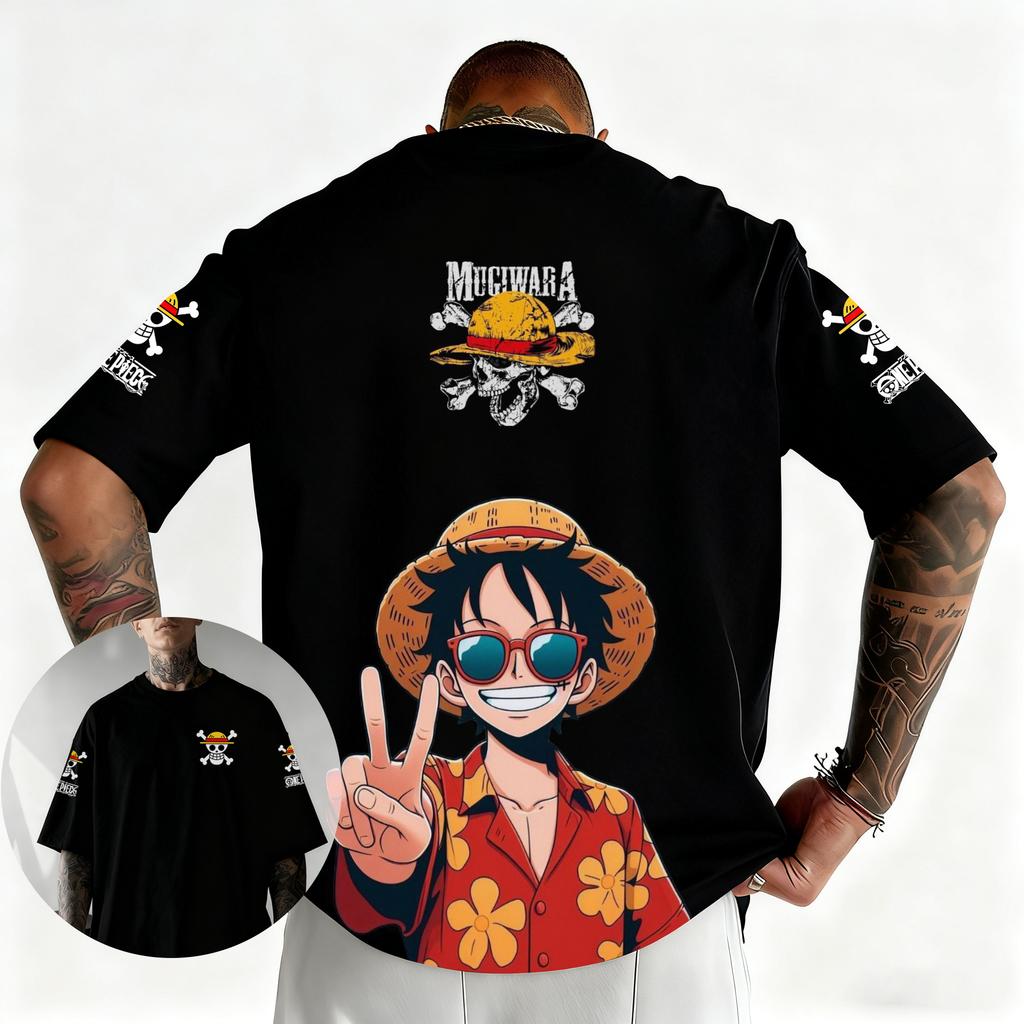 One Piece Japanese Anime Printed Unisexs TShirt Roronoa Zoro Boy Childrens Harajuku Short Sleeve Kids Luffy Tshirt Clothing
