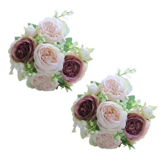 

2 шт. искусственный пион с зелеными листьями 5 вилок реалистичный искусственный шелковый цветок для дома, офиса, вечеринки, помещения, улицы искусственный цветок цветочное украшение