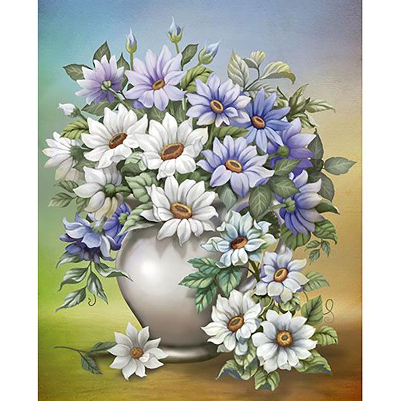 DIY Flower 5D Diamond Painting Full Round Drill Floral Diamond Embroidery Cross Stitch Kits Mosaic Wall Art Home Decor Gift