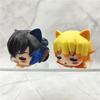 Demon Slayer Cat Sleep Shapes Kamado Tanjirou Kanroji Mitsuri Figurine Toys Tokitou Muichirou Anime Dolls Model Ornaments Gift