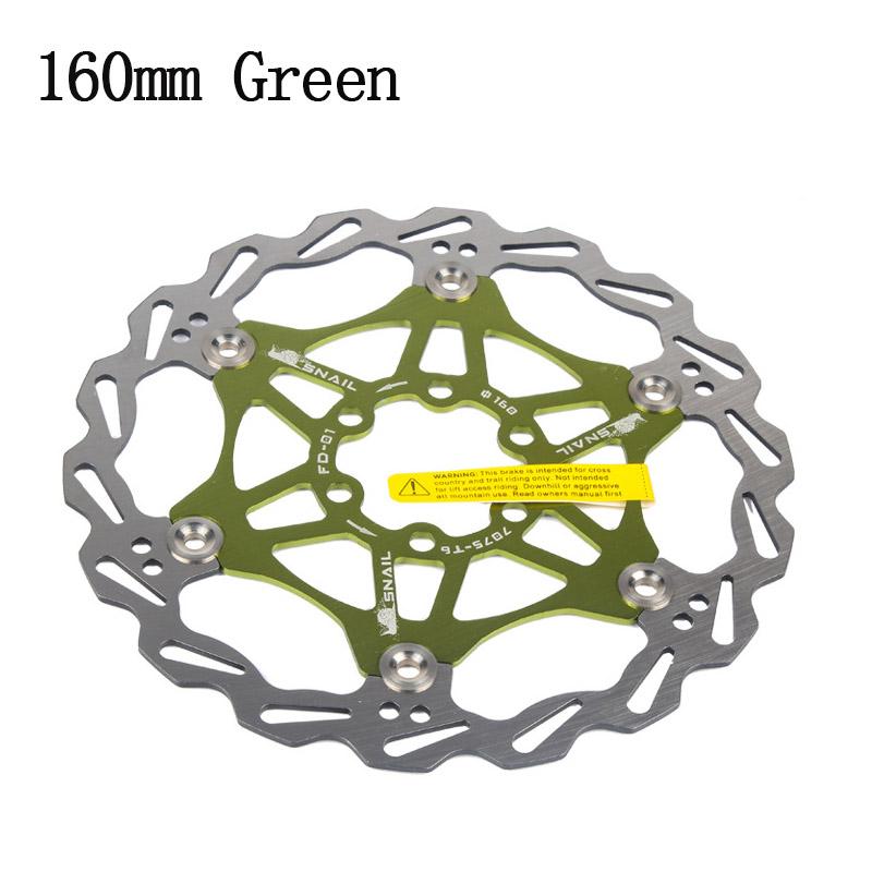 SNAIL Disc Brake Rotor 160/180/203MM Bicycle Floating Rotor Heat Dissipation Stainless Steel rotor Bike Accessories