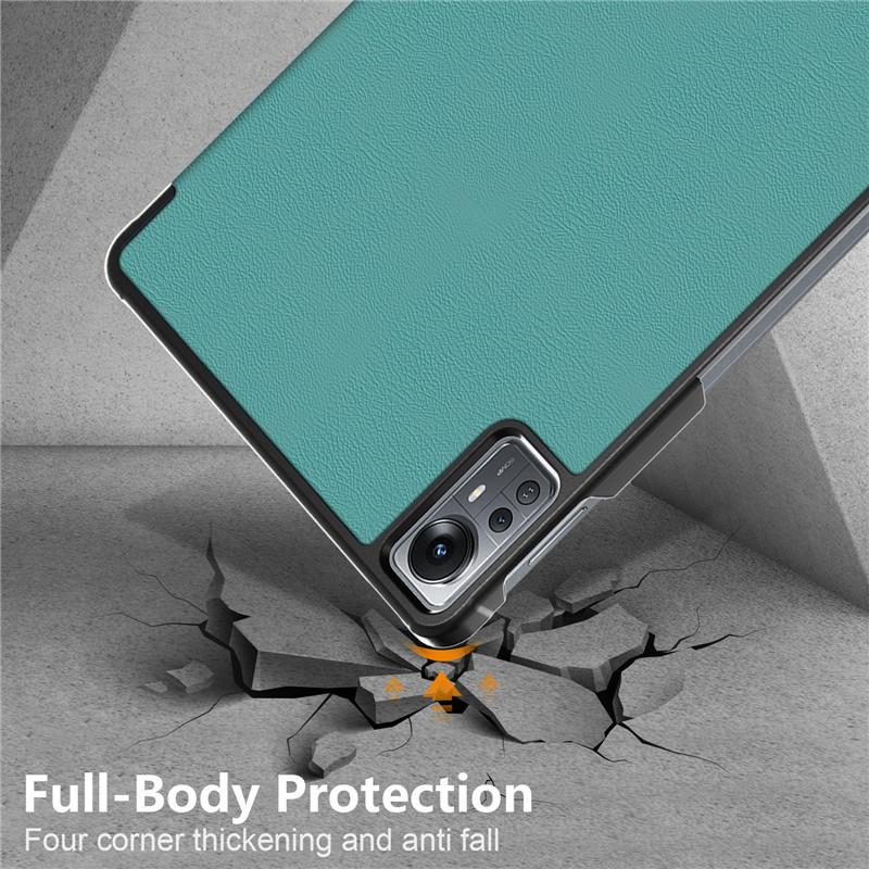 Tablet Case For Xiaomi Pad 5 Pro 12.4 Inch Case Pu Leather Tri-folding Stand Magnetic Cover For Funda Xiaomi Mi Pad 5 Pro 12 4 Tablet Kids