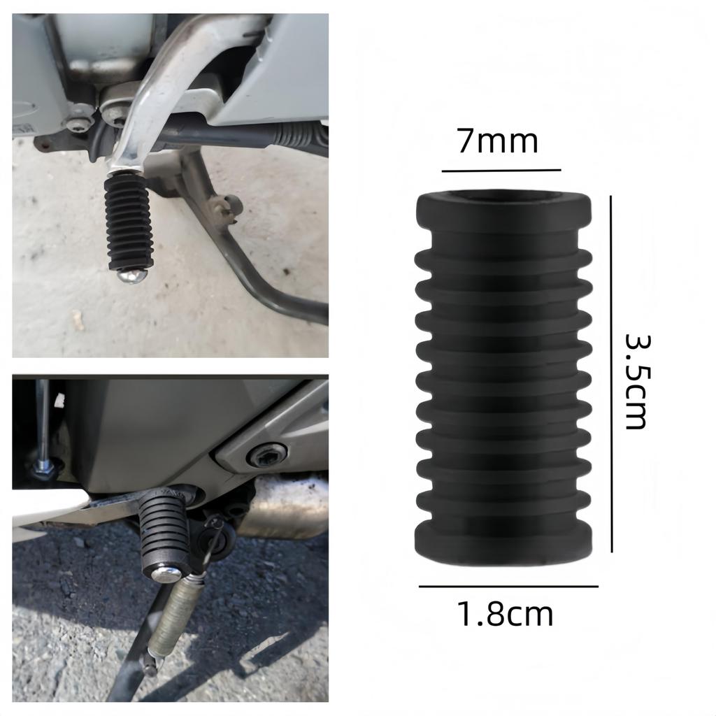 Ai-OUMLEEF 3pcs Shift Pedal Cover Bike Parts Change Rubber Motorcycle Gear Shift Lever Cover