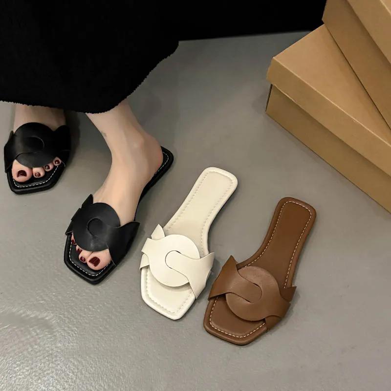 Fashion Women Flat Slippers Outdoor Trend Beach Sandals Casual Comfortable Slippers Lightweight Brand Design Shoes Women Slides Women