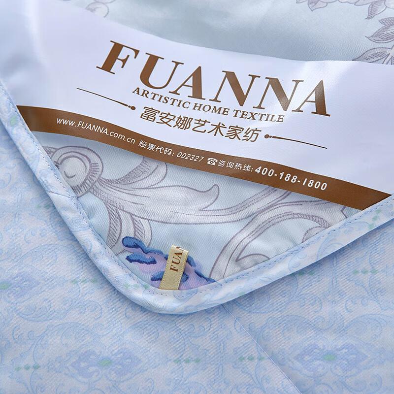 Fuanna Letnia Pikowana Kołdra z Bawełny z Efektem Sprania i Nadrukiem