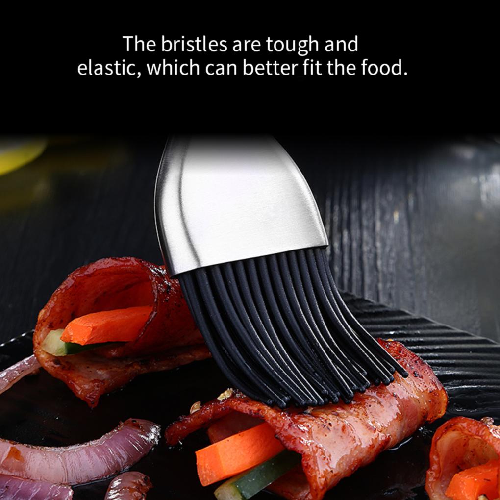 Barbecue Brush Silicone Resistant BBQ Tool for Cooking Grilling Basting